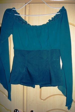 BLUSA DE SEDA VERDE